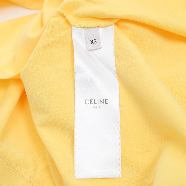 Qoo10] CELINE セリーヌ Tシャツ ショート丈 ロゴ イ