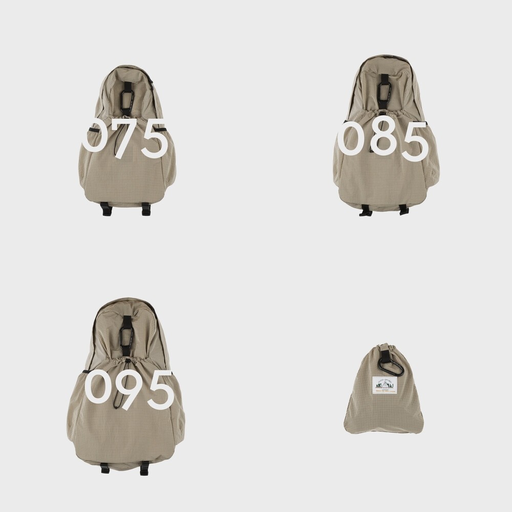 [MMOGARDEN] mmo backpack nylon ripple rip / (075/085/095 )