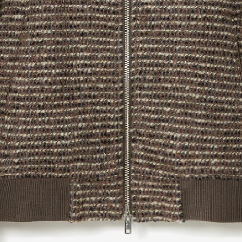 KIIMUIRアルパカウール（WOOL）2-WAYバシティジャケット_ブラウン