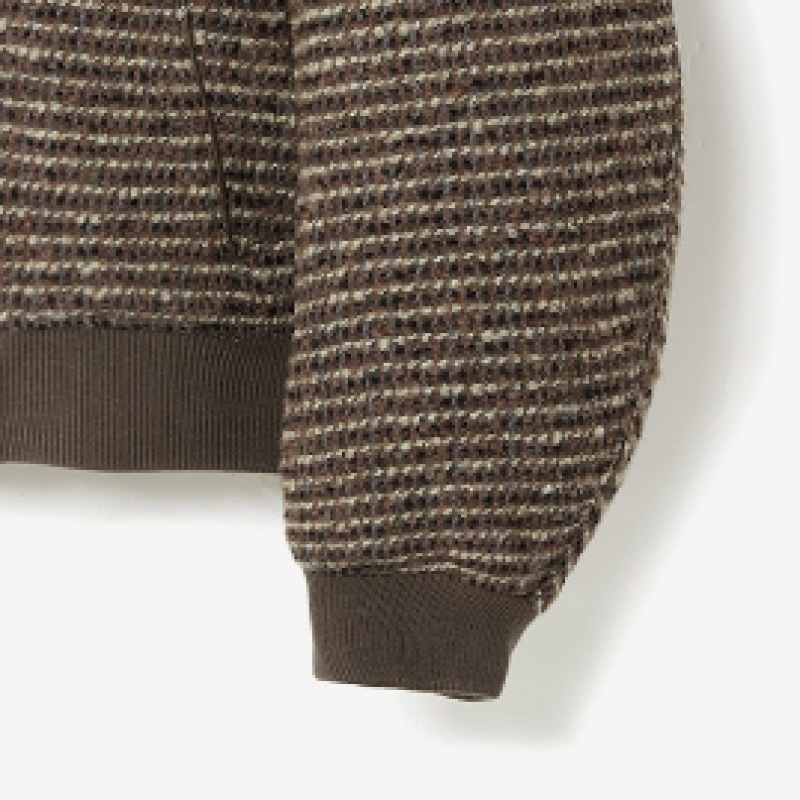 KIIMUIRアルパカウール（WOOL）2-WAYバシティジャケット_ブラウン