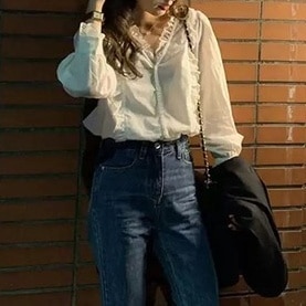 レディース トップス シャツ ブラウス カットソー 白シャツ レース レースブラウス フリルブラウス