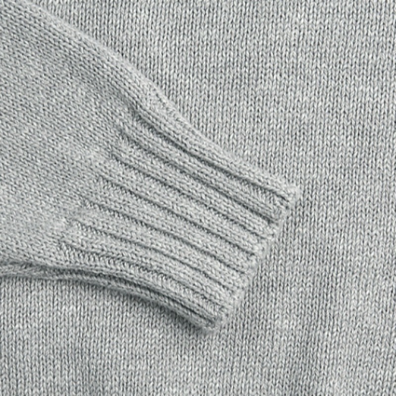 ouieバックホールラウンドネックニットチャコールOU1173 ouieバックホールラウンドネックニットチャコールOU1173