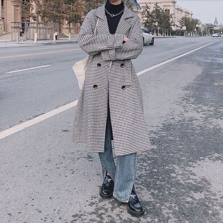 チェスターコート レディース ロングコート チェックコート ウエストベルト 秋冬春 アウター チェスターコート レディース ロングコート チェックコート ウエストベルト 秋冬春 アウター