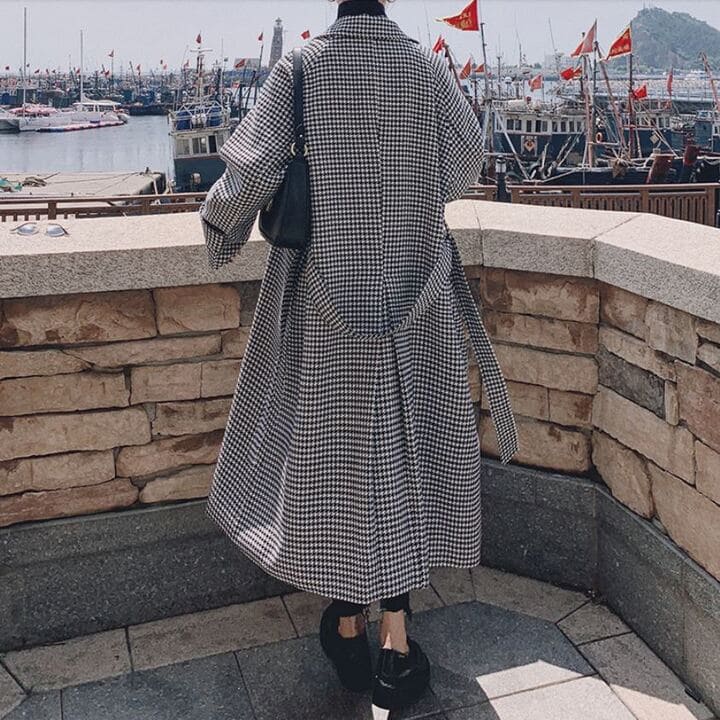 チェスターコート レディース ロングコート チェックコート ウエストベルト 秋冬春 アウター チェスターコート レディース ロングコート チェックコート ウエストベルト 秋冬春 アウター