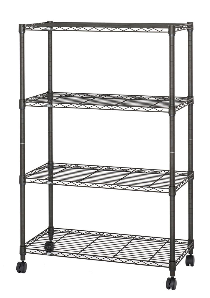 ルミナス NO8012-4 ルミナスノワール 4段ラック 幅81×奥行41×高さ125.5cm NO80124 ルミナス NO8012-4 ルミナスノワール 4段ラック 幅81×奥行41×高さ125.5cm NO80124