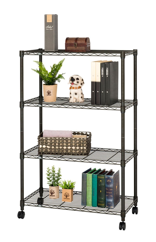 ルミナス NO8012-4 ルミナスノワール 4段ラック 幅81×奥行41×高さ125.5cm NO80124 ルミナス NO8012-4 ルミナスノワール 4段ラック 幅81×奥行41×高さ125.5cm NO80124