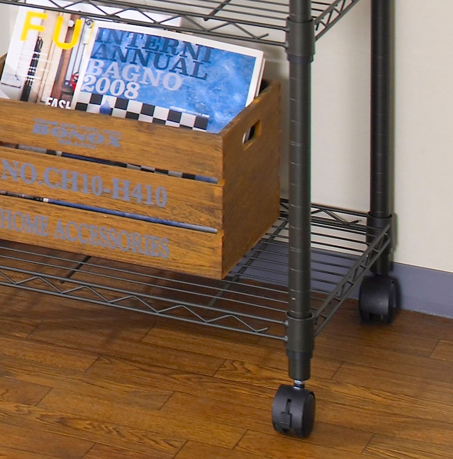 ルミナス NO8012-4 ルミナスノワール 4段ラック 幅81×奥行41×高さ125.5cm NO80124 ルミナス NO8012-4 ルミナスノワール 4段ラック 幅81×奥行41×高さ125.5cm NO80124