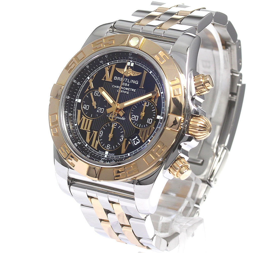 ブライトリング BREITLING CB0110 クロノマット44 K18PGコンビ 自動巻き メンズ 保証書付き_829511【中古】
