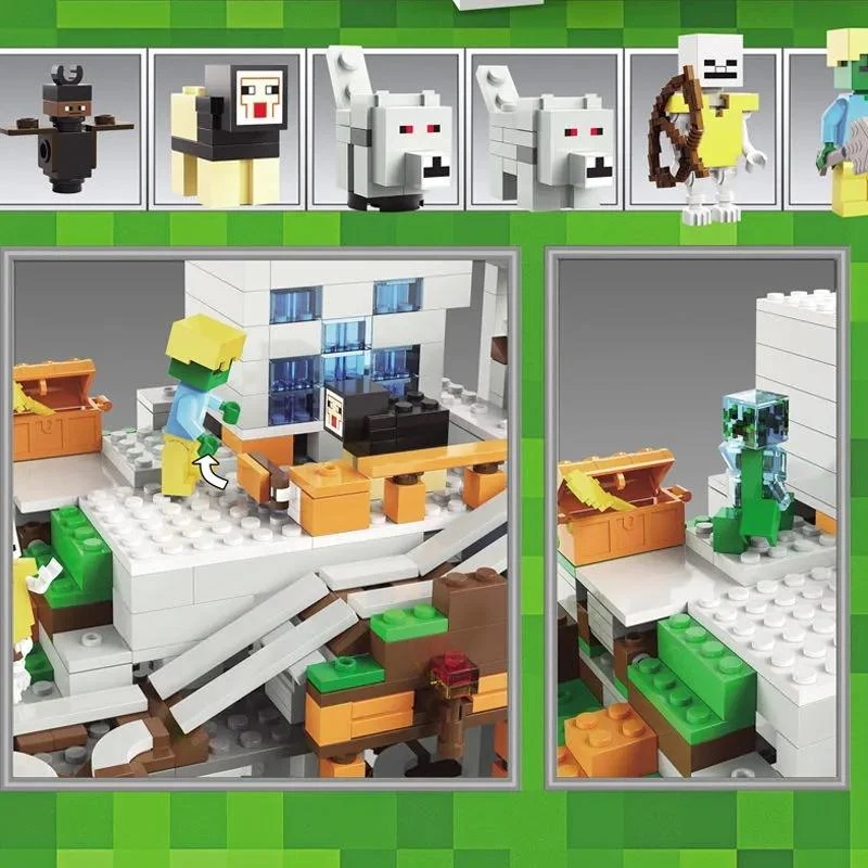 ブロック おもちゃ マインクラフト山の洞窟 豪華機関セット The Mountain Cave 大人気ミニフィグ レゴブロック交換品 レゴ互換 ハロウィン 子供 プレゼント