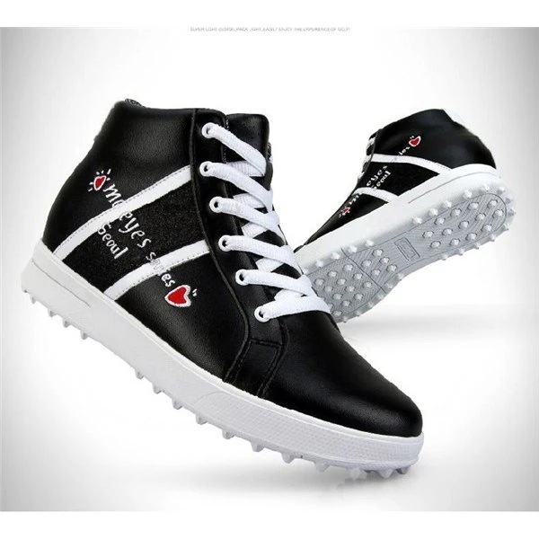 ゴルフシューズ レディース ハイカット PU カジュアル スパイクレス 軽量 スポーツ 防水 通気 ゴルフシューズ レディース ハイカット PU カジュアル スパイクレス 軽量 スポーツ 防水 通気