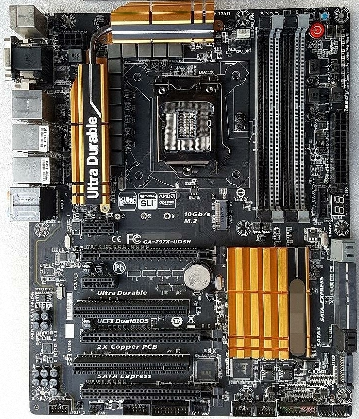 GIGABYTE Z97X-UD5H R.1.1 Service Care Intel Z97 HDMI SATA 6Gb/s LGA1150 Motherboard GIGABYTE Z97X-UD5H R.1.1 Service Care Intel Z97 HDMI SATA 6Gb/s LGA1150 Motherboard