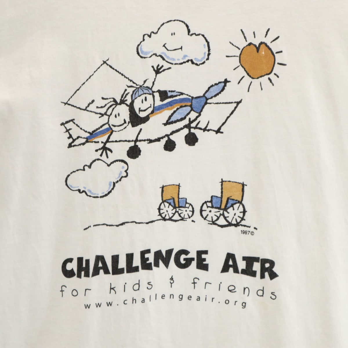 90s オールド challenge air for kids and friends 半袖 Tシャツ L ホワイト BEEFY-T メンズ 古着 90s オールド challenge air for kids and friends 半袖 Tシャツ L ホワイト BEEFY-T メンズ 古着
