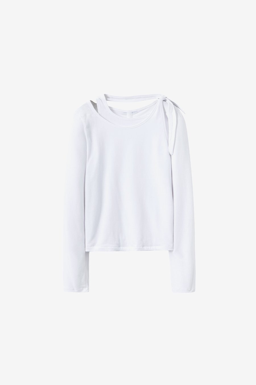 【INSILENCE】 HALTER LAYERED TOP : WHITE 【INSILENCE】 HALTER LAYERED TOP : WHITE