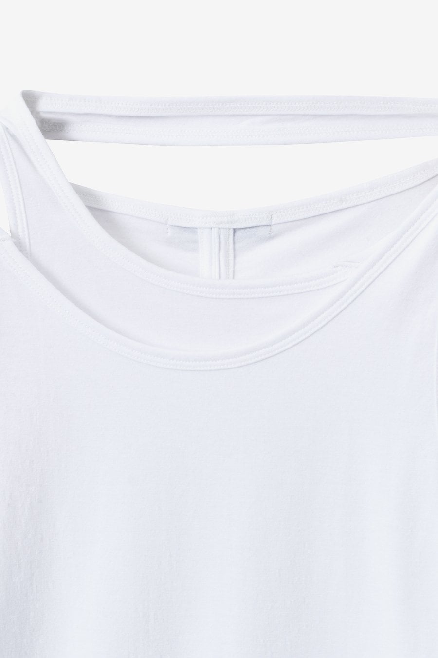 【INSILENCE】 HALTER LAYERED TOP : WHITE 【INSILENCE】 HALTER LAYERED TOP : WHITE