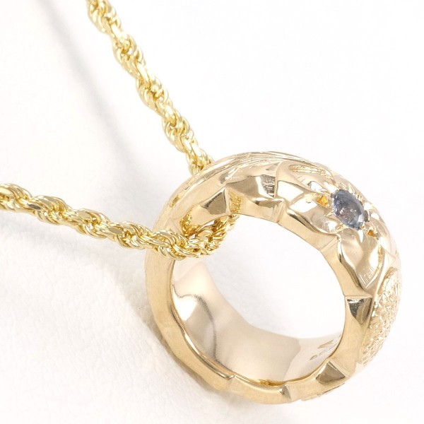 14K YG ネックレス 天然石 総重量約5.1g 約40cm ジュエリー 中古 14K YG ネックレス 天然石 総重量約5.1g 約40cm ジュエリー 中古