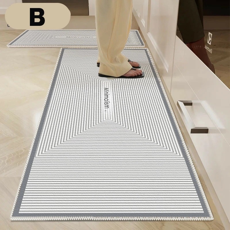 キッチンマット 60×180cm 北欧 キッチンラグ 台所マット オールシーズン インテリア マット 絨毯 洗える 滑り止め 春 夏 秋 冬 掃除が簡単 清潔 おしゃれ 敷物 屋内 玄関マット 冷え対