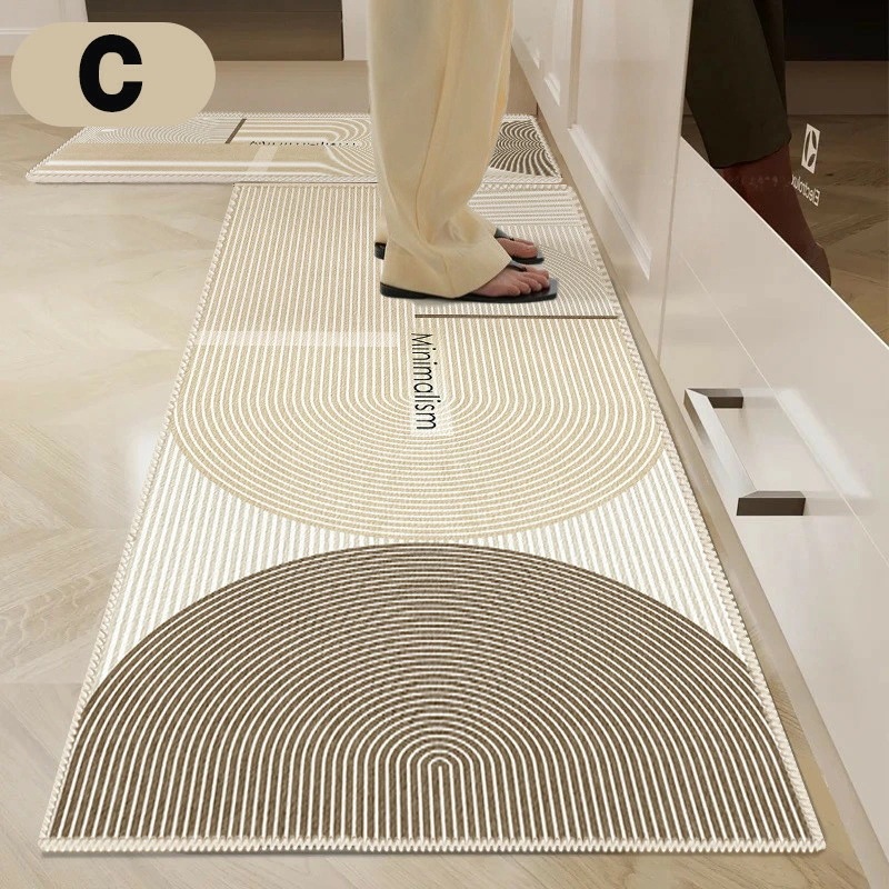 キッチンマット 60×180cm 北欧 キッチンラグ 台所マット オールシーズン インテリア マット 絨毯 洗える 滑り止め 春 夏 秋 冬 掃除が簡単 清潔 おしゃれ 敷物 屋内 玄関マット 冷え対