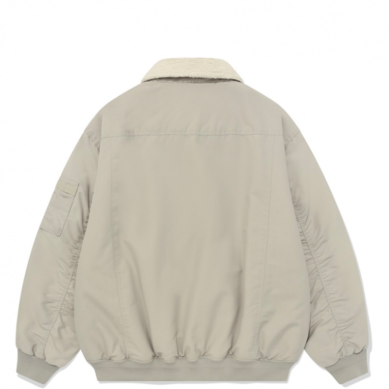 COVERNAT パディドカラ MA 1ジャケットベージュ