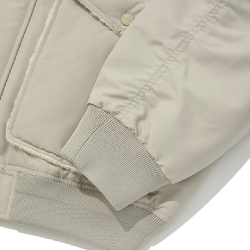 COVERNAT パディドカラ MA 1ジャケットベージュ