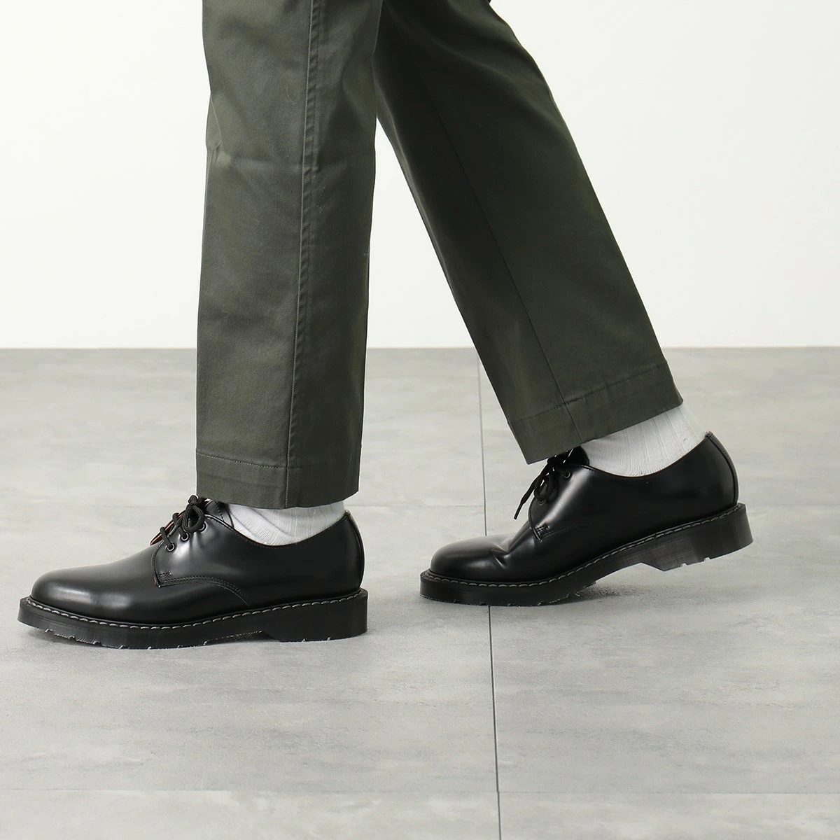 SOLOVAIR / ソロヴェアー3 EYE GIBSON SHOE S3-995-BK-G-2F 新品 ソロヴェアー Solovair 3 Eye Gibson Shoe 革靴