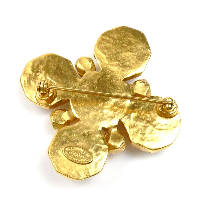 CHANEL シャネル メタル ココマーク フェイクパール ブローチ 24g レディース 中古 CHANEL シャネル メタル ココマーク フェイクパール ブローチ 24g レディース 中古