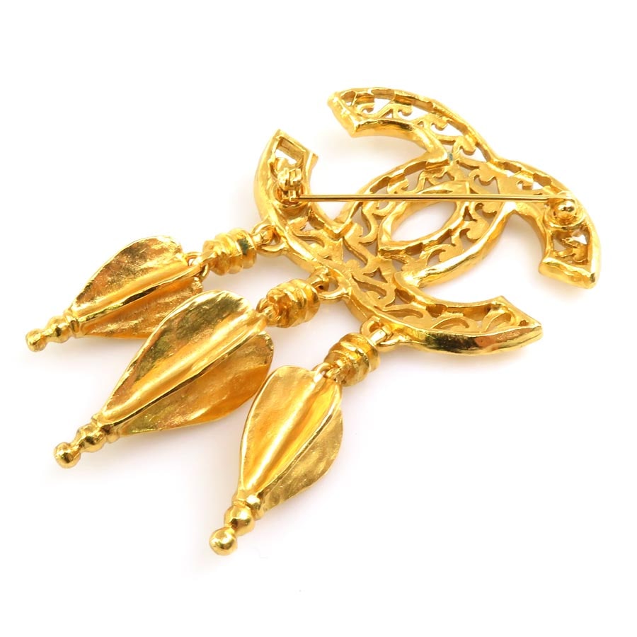 シャネル CHANEL ブローチ ココマーク メタル ゴールド レディース e58867g