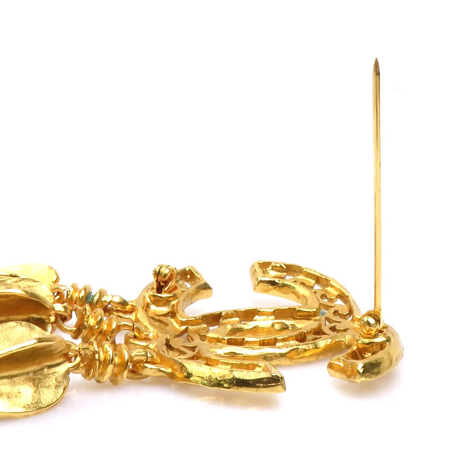 シャネル CHANEL ブローチ ココマーク メタル ゴールド レディース e58867g