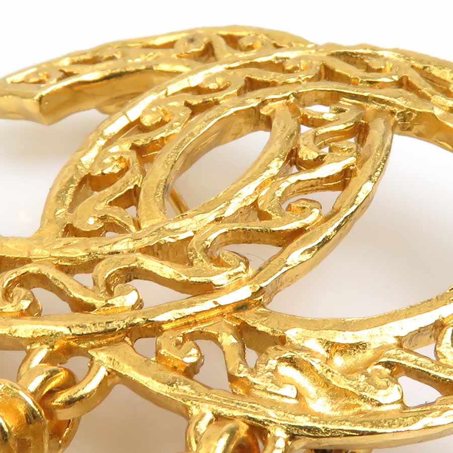 シャネル CHANEL ブローチ ココマーク メタル ゴールド レディース e58867g