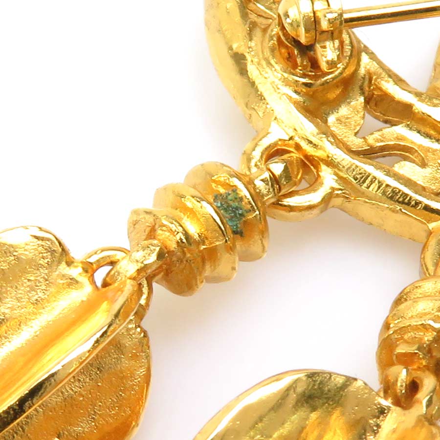 シャネル CHANEL ブローチ ココマーク メタル ゴールド レディース e58867g