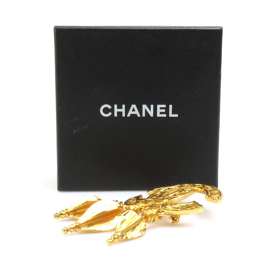 シャネル CHANEL ブローチ ココマーク メタル ゴールド レディース e58867g