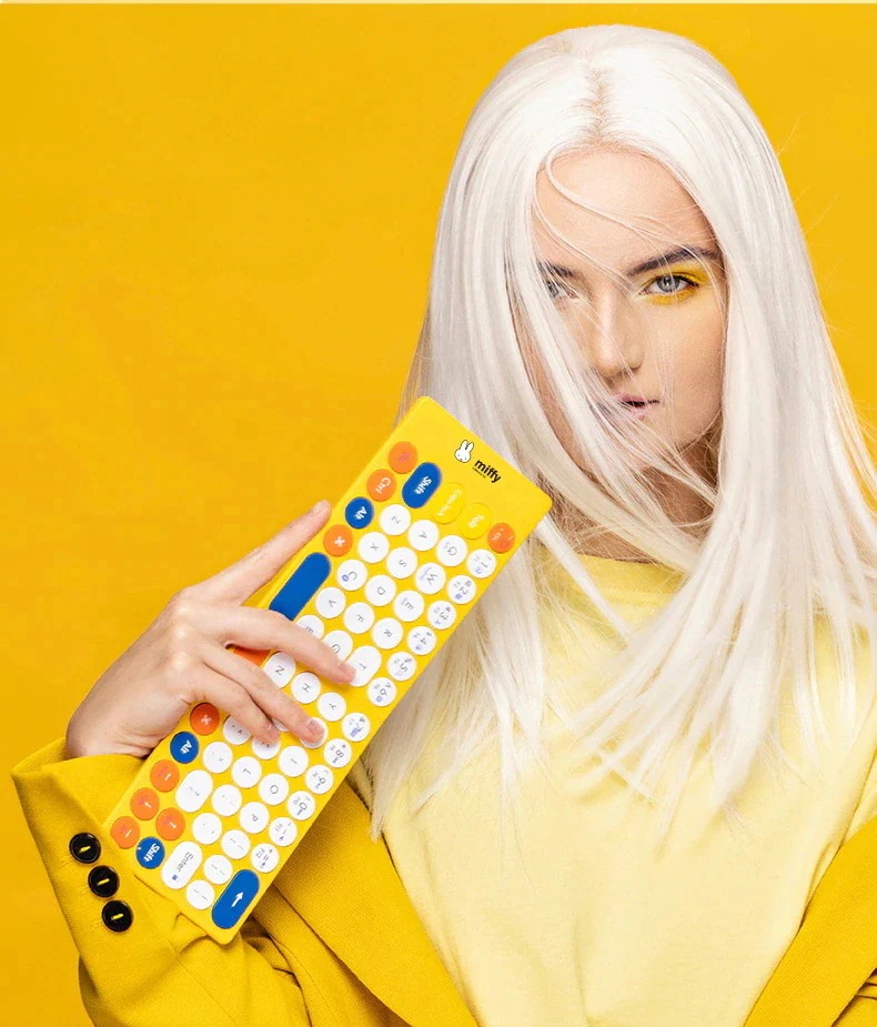 厚さ3.5m 超薄型軽量 ワイヤレスキーボード Bluetoothミッフィー 安心品質保証 ミッフィー 携帯便利 折りたたみ式キーボード 厚さ3.5mm 超薄型軽量 ワイヤレスキーボード ミッフィー