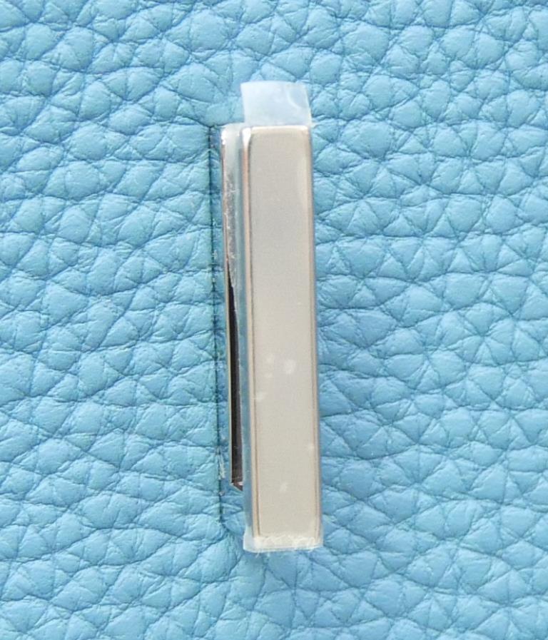 エルメス HERMES ハンドバッグ バーキン35 B刻印 SV金具 ニューブルージーン トゴ 【中古】(66389)