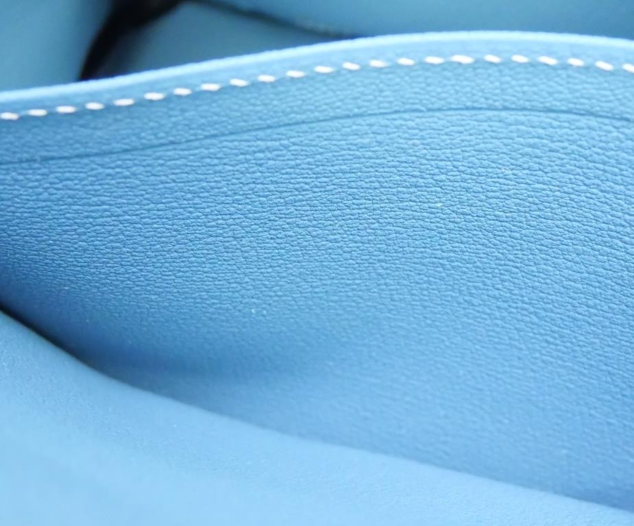 エルメス HERMES ハンドバッグ バーキン35 B刻印 SV金具 ニューブルージーン トゴ 【中古】(66389)