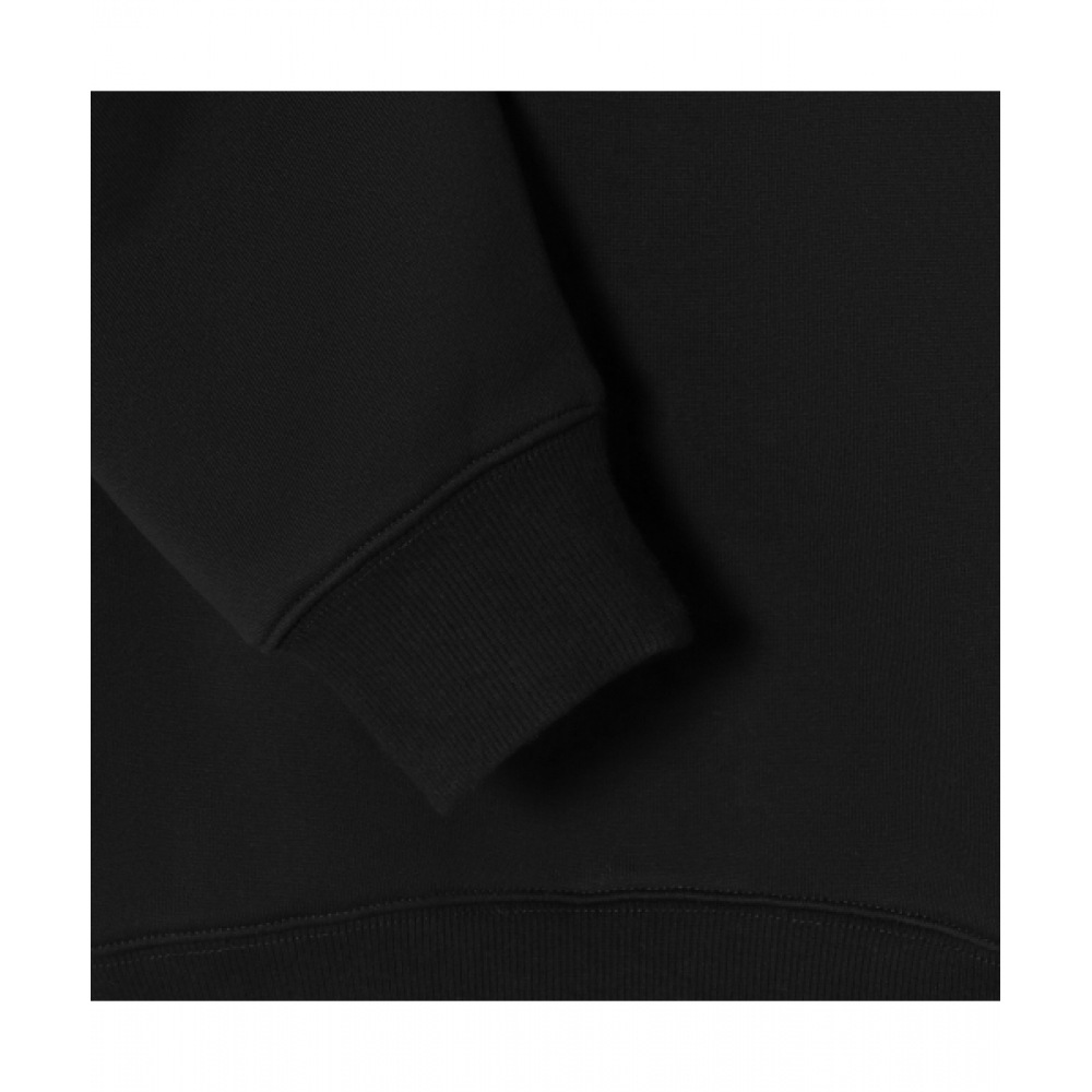 LACOSTE メンズベーシッククルーネックスウェットシャツ [ブラック]