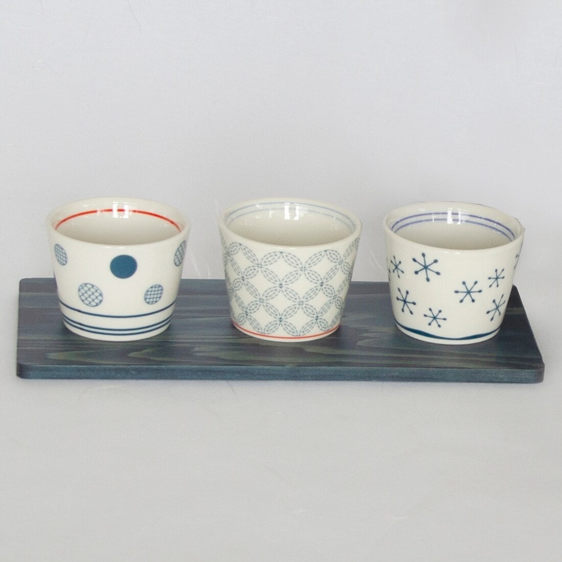 藍染杉コースター& 雪模様セット 藍染杉コースター& 雪模様セット