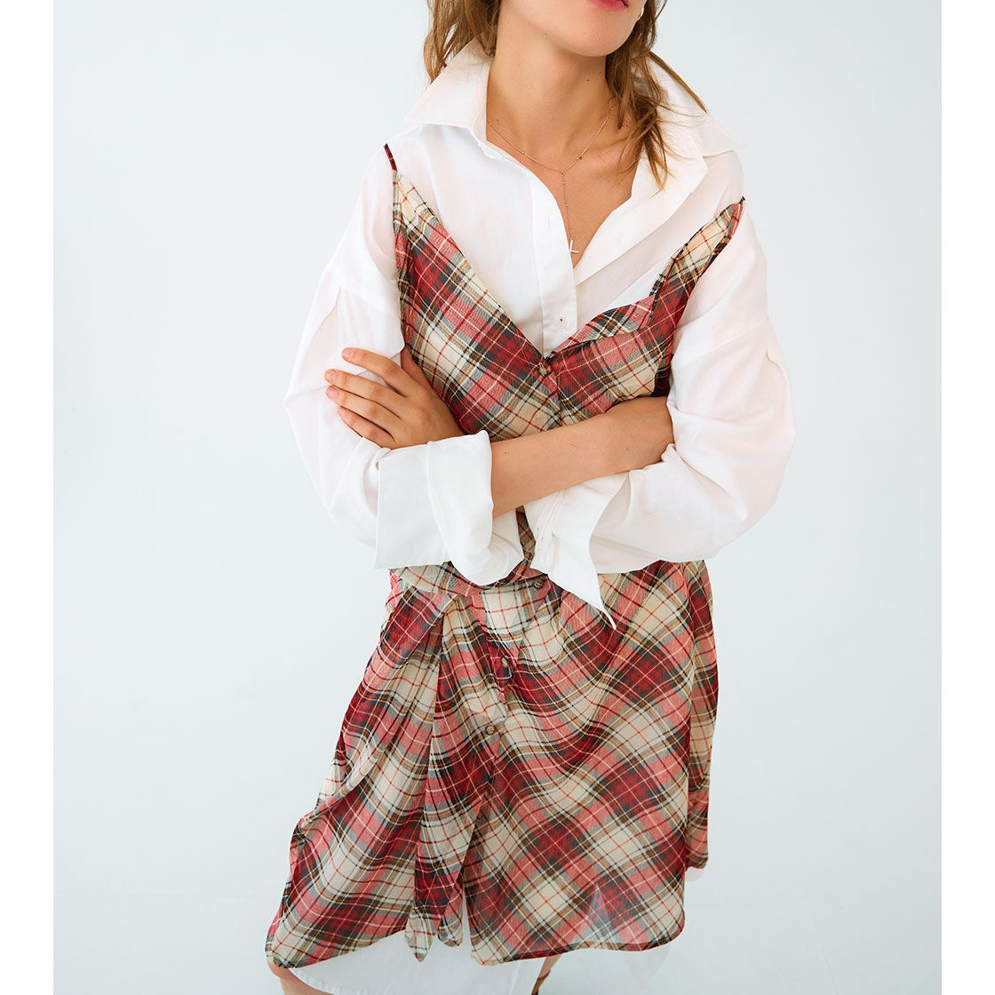 [ouimainnon] [韓国デザイナーブランド！]ナタリーフランネルドレス Natalie flannel dress [公式]