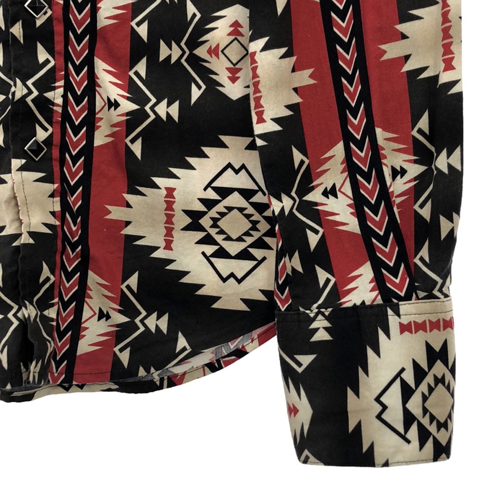 70s USA製 ネイティブ 長袖 ウエスタンシャツ 14.5 オールド ヴィンテージ メンズ 70s USA製 ネイティブ 長袖 ウエスタンシャツ 14.5 オールド ヴィンテージ メンズ