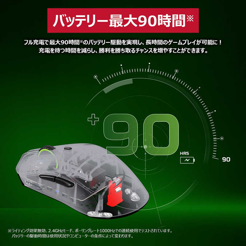HYPERX ゲーミングマウス HyperX Pulsefire Haste 2 Pro Wireless A1KY5AA HYPERX ゲーミングマウス HyperX Pulsefire Haste 2 Pro Wireless A1KY5AA