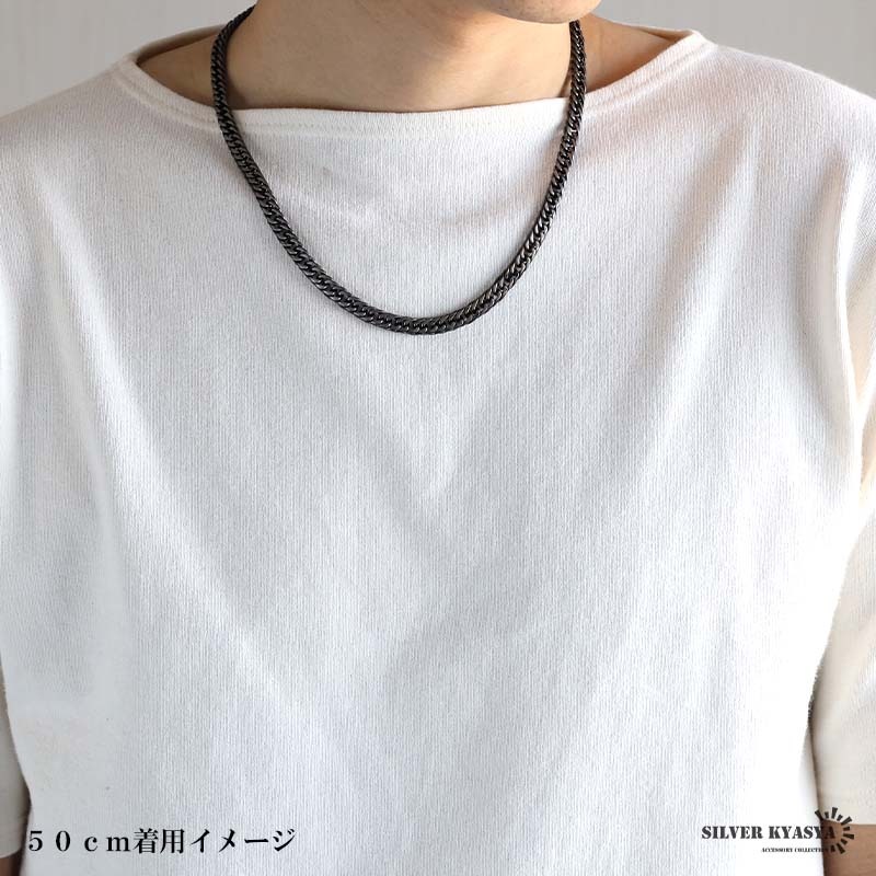 純チタン製 ダブル喜平ネックレス [n1078-7mm-as]