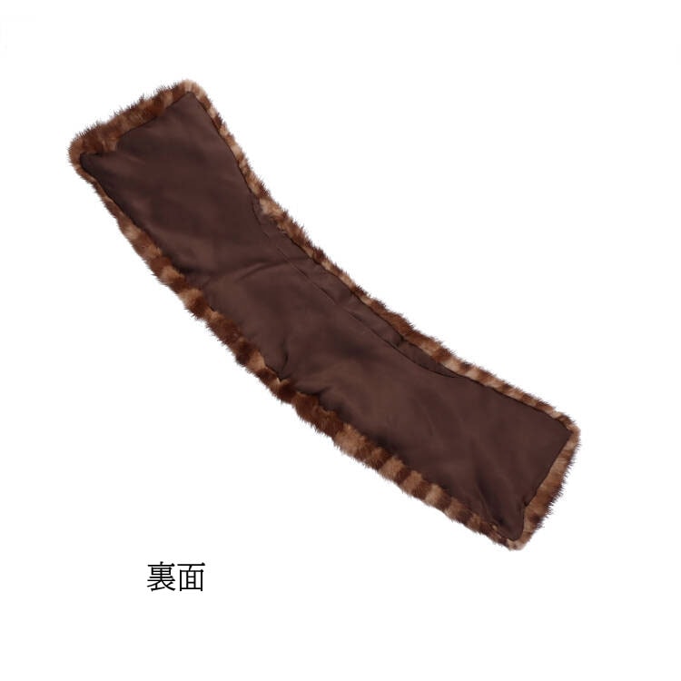 チェック柄 ミンク ファー 付け衿 襟 市松 手芸 パーツ マフラー 送料無料 レディース ギフト プレゼント