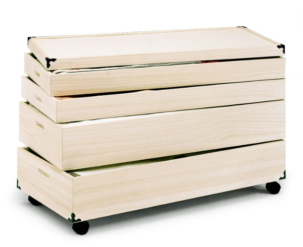 衣装ケース 総桐 衣裳箱 キャスター付 4段 日本製 幅91cm