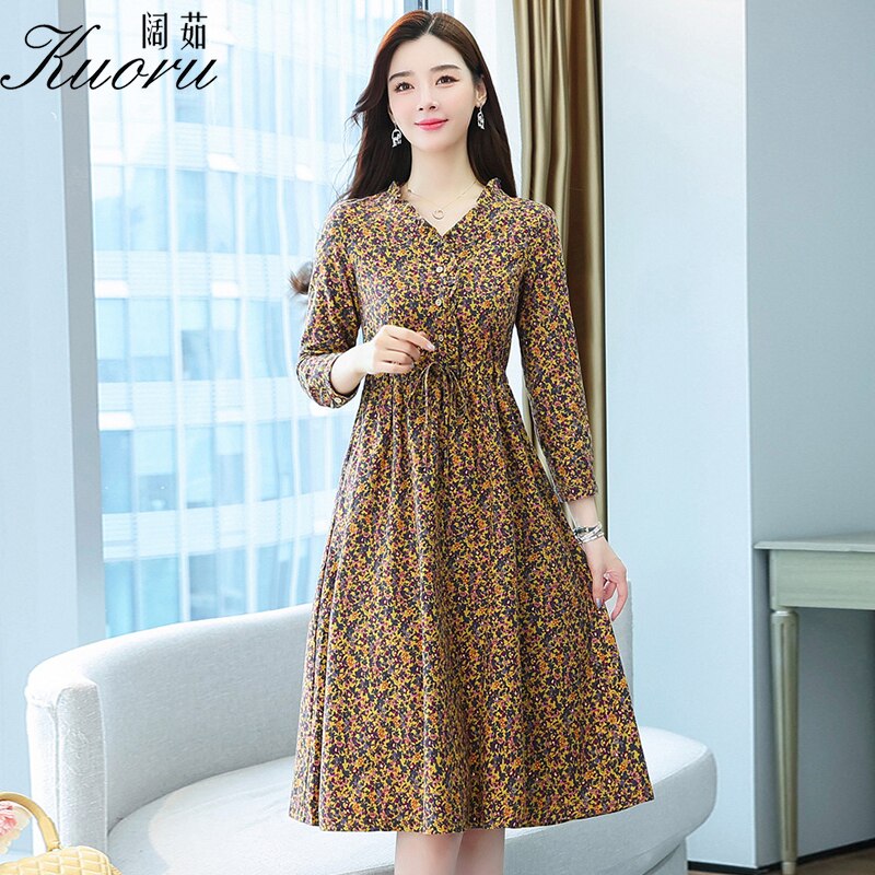 女性のためのエレガントなシルクシフォンドレス カジュアル 長袖 Vネック シック パーティー 最大77 オフ 美的