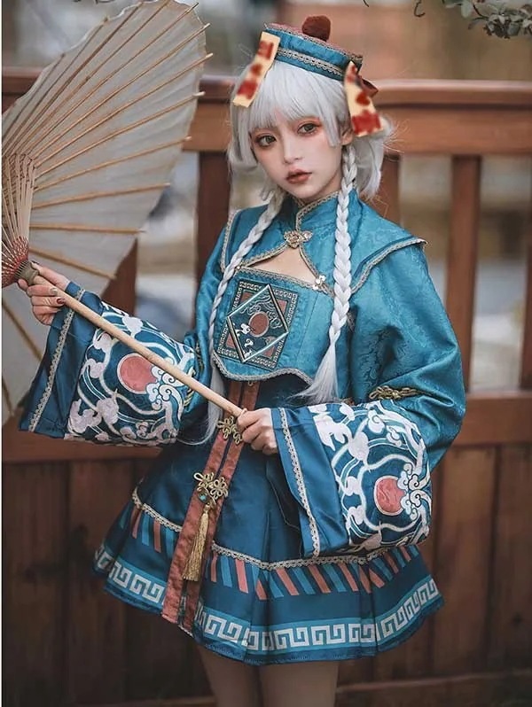 ハロウィン ロリータ 中華風 チャイナ キョンシー ゾンビ コスチューム チャイナ服 レディース ワンピース ジャンパースカート 可愛い かわいい ゴスロリ 仮装 コスプレ 学園祭 文化今日は30パー ハロウィン ロリータ 中華風 チャイナ キョンシー ゾンビ コスチューム チャイナ服 レディース ワンピース ジャンパースカート 可愛い かわいい ゴスロリ 仮装 コスプレ 学園祭 文化今日は30パー