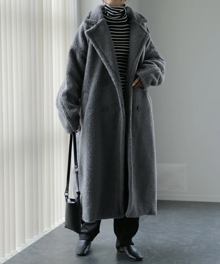 包まれ『 ボアアウター 』ボアコート レディース ボアコート アウター ロングコート ロング ダブル チェスター 襟 もこもこ 高見え ボアジャケット ロング 長い コクーン ドロップショルダー ゆっ 包まれ『 ボアアウター 』ボアコート レディース ボアコート アウター ロングコート ロング ダブル チェスター 襟 もこもこ 高見え ボアジャケット ロング 長い コクーン ドロップショルダー ゆっ