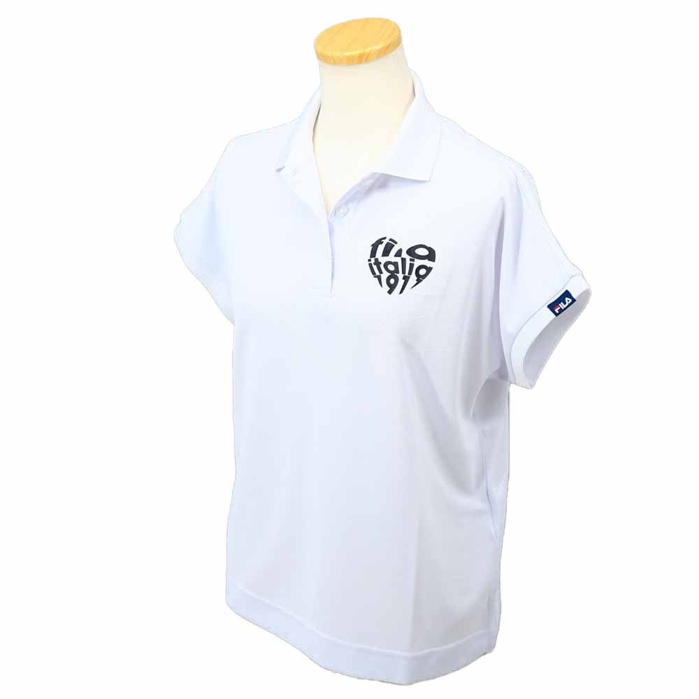 ハートロゴデザイン 半袖シャツ 755-615 レディースゴルフウェア 春夏 2025