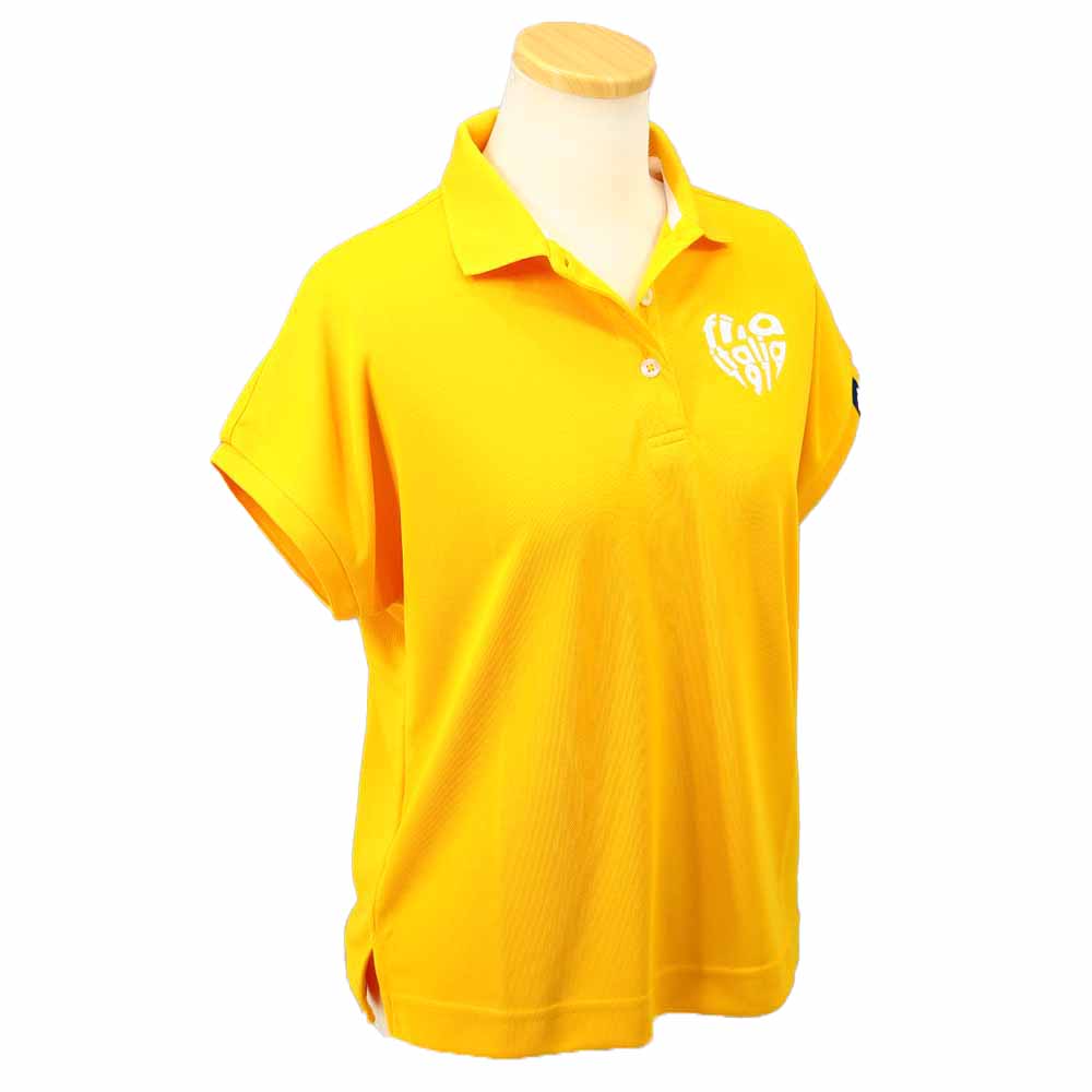 ハートロゴデザイン 半袖シャツ 755-615 レディースゴルフウェア 春夏 2025