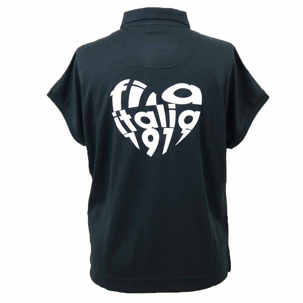 ハートロゴデザイン 半袖シャツ 755-615 レディースゴルフウェア 春夏 2025