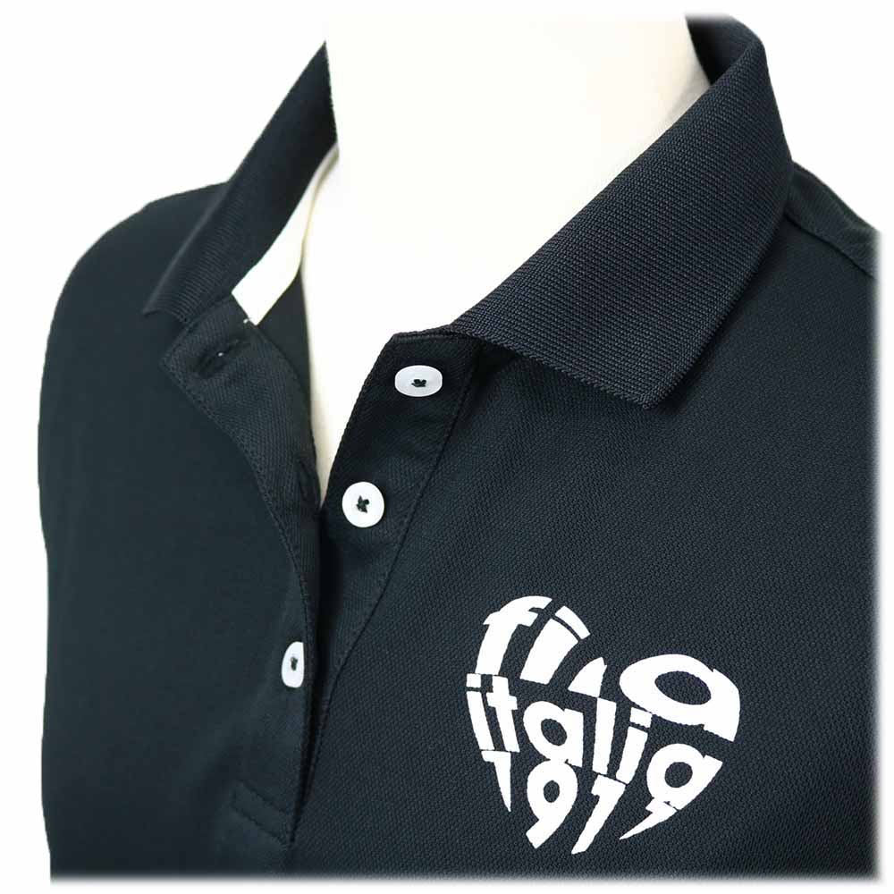 ハートロゴデザイン 半袖シャツ 755-615 レディースゴルフウェア 春夏 2025