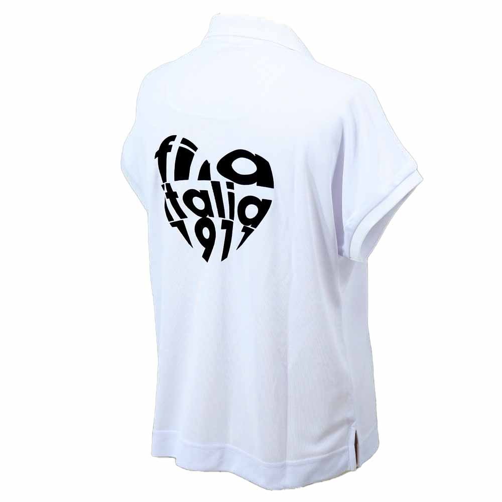 ハートロゴデザイン 半袖シャツ 755-615 レディースゴルフウェア 春夏 2025