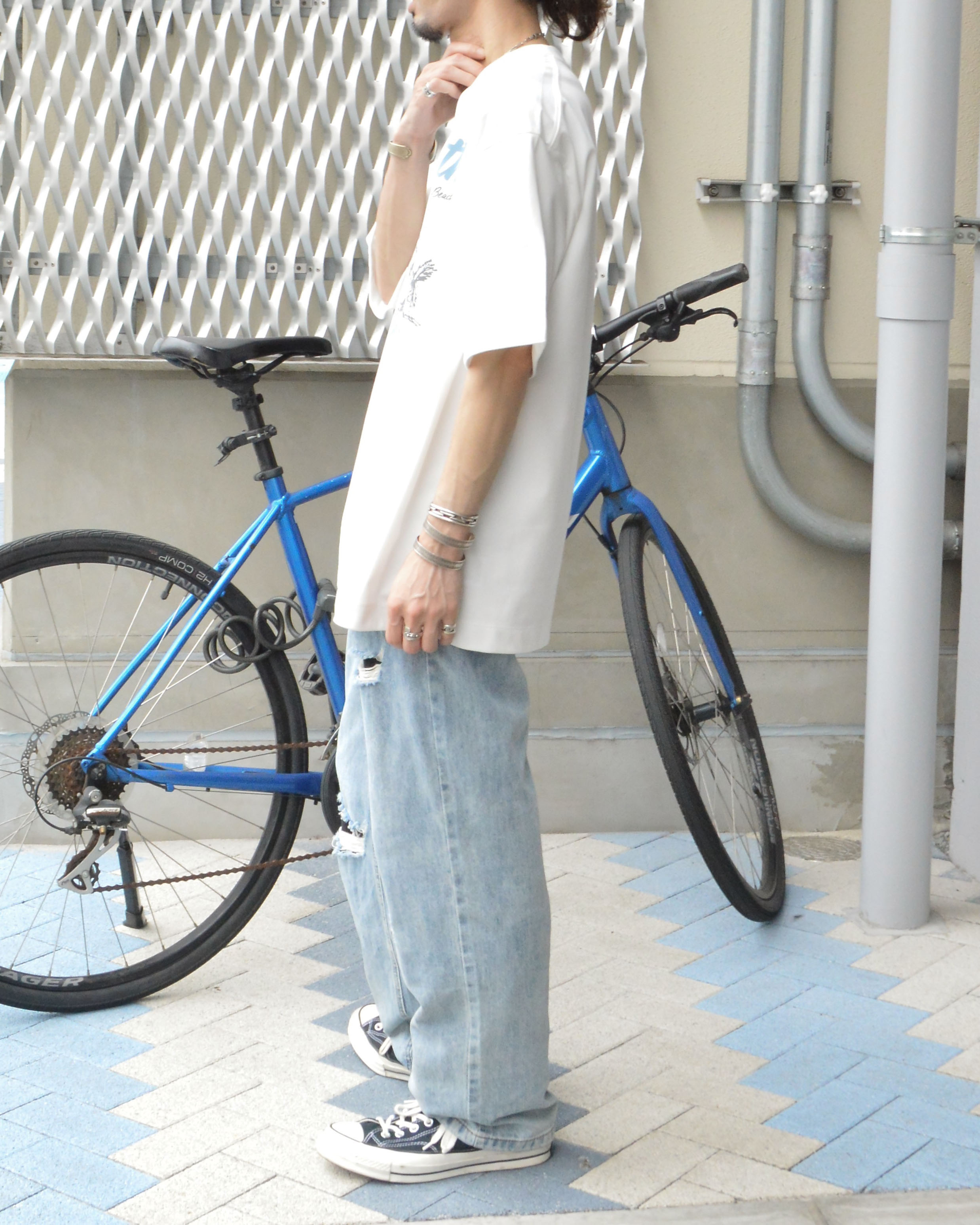 11.6ウルトラヘビーオンス Heavy SmithPalm Beach プリントTシャツ